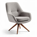 Armchair with fabric upholstery and wooden legs 60 x 65 x 80cm